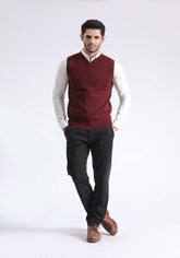 Plain V Neck Sweater